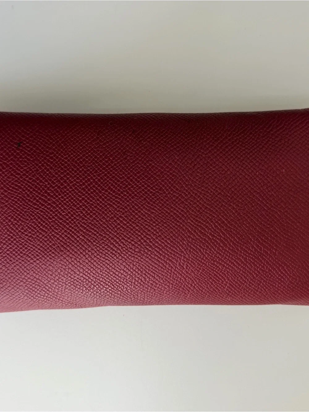Authentic Bvlgari Clip Red Leather Long Wallet